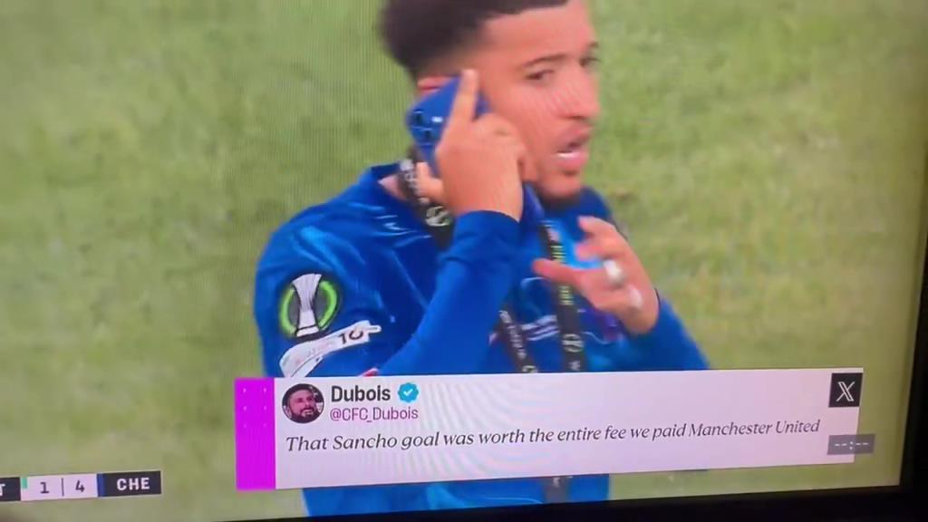 直接攤牌！桑喬賽后在場上煲電話粥，大聲說自己不回曼聯(lián)